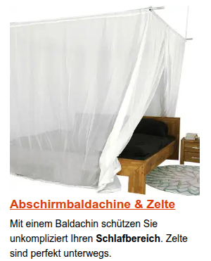 Elektrosmog Abschirmung Baldachin f&uuml;rs Bett